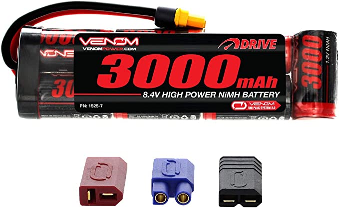 8.4v 3000mAh 7-Cell NiMH Battery Flat Pack With Universal Plug