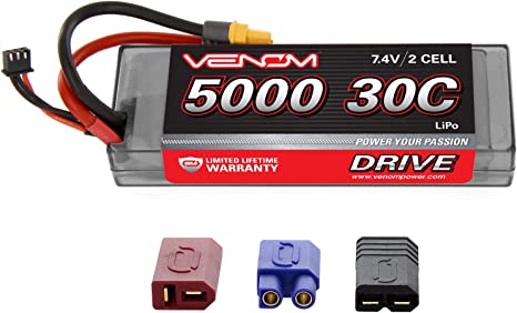 30C 2S 5000mAh 7.4 LiPo Battery ROAR Approved With UNI Plug