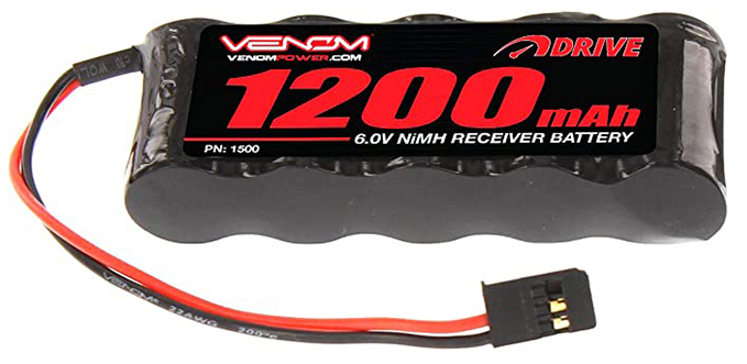 6v 1200mAh 5-Cell Flat Receiver NiMH Battery