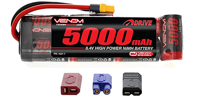 8.4v 5000mAh 7-Cell NiMH Battery Flat Pack With Universal Plug