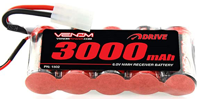 6v 3000mAh 5-Cell Large Scale Receiver NiMH Battery