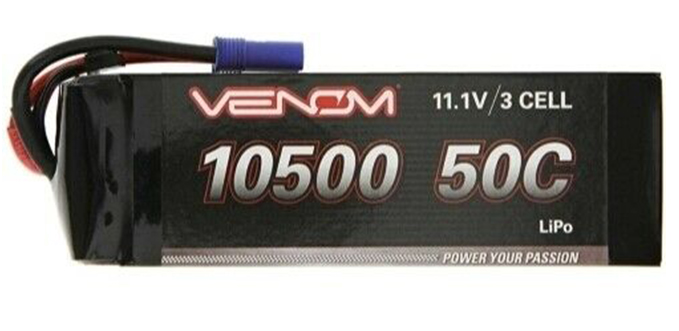 50C 3S 10500mAh 11.1V LiPo - EC5