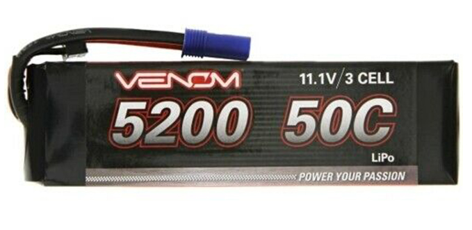 50C 3S 5200mAh 11.1V LiPo - EC5