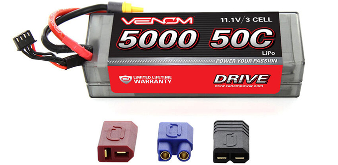 50C 3S 5000mAh 11.1V LiPo Hardcase - UNI 2.0-L