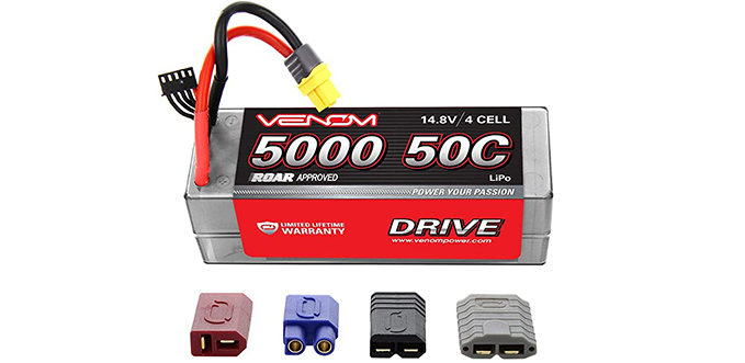 50C 4S 5000mAh 14.8V LiPo Hard Case ROAR - UNI 2.0-L